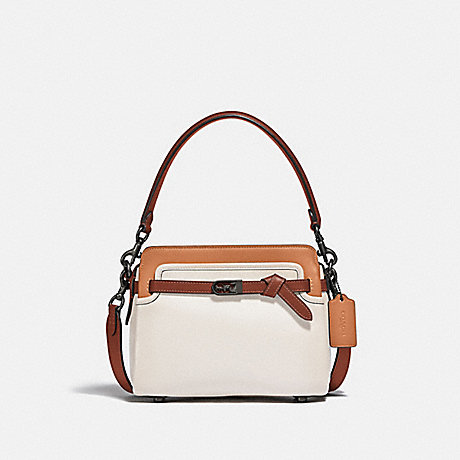 COACH Tate Carryall In Colorblock - PEWTER/CHALK NATURAL MULTI - C2586