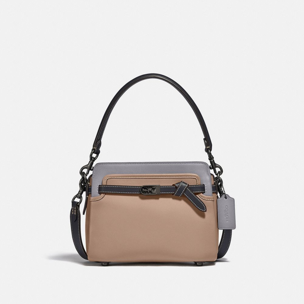 Tate Carryall In Colorblock - C2586 - PEWTER/TAUPE GRANITE MULTI