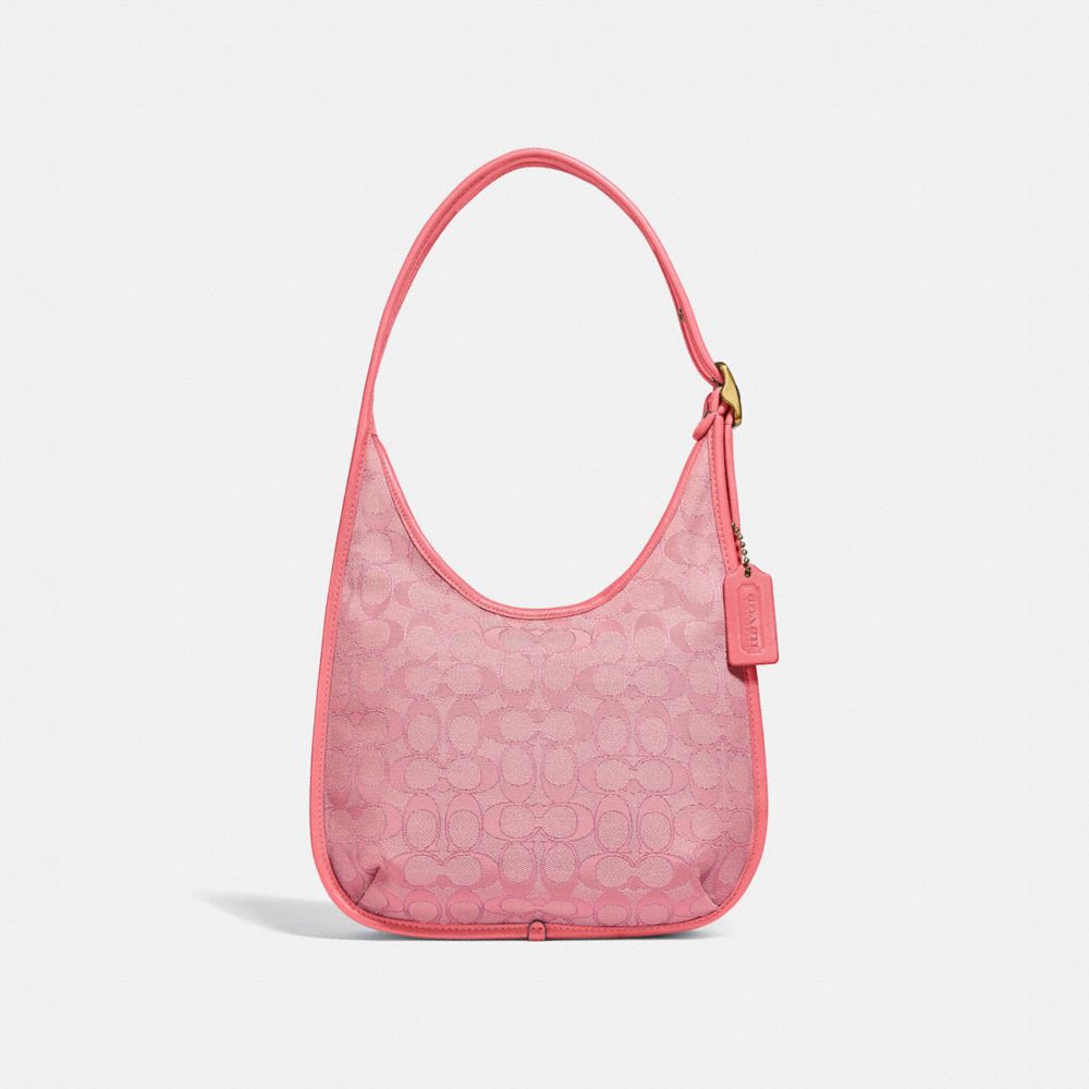 COACH Ergo Shoulder Bag In Signature Jacquard - BRASS/TAFFY TAFFY - C2588