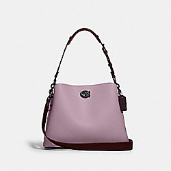 Willow Shoulder Bag In Colorblock - C2590 - Pewter/Ice Purple Multi