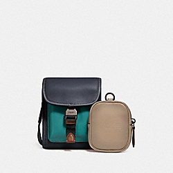 Charter North/South Crossbody With Hybrid Pouch In Colorblock - OCEAN MULTI - COACH C2601