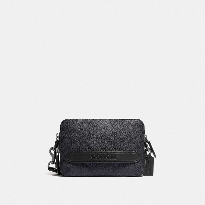 公式 Coach コーチ チャーター クロスボディ シグネチャー キャンバス 全てのメンズバッグ