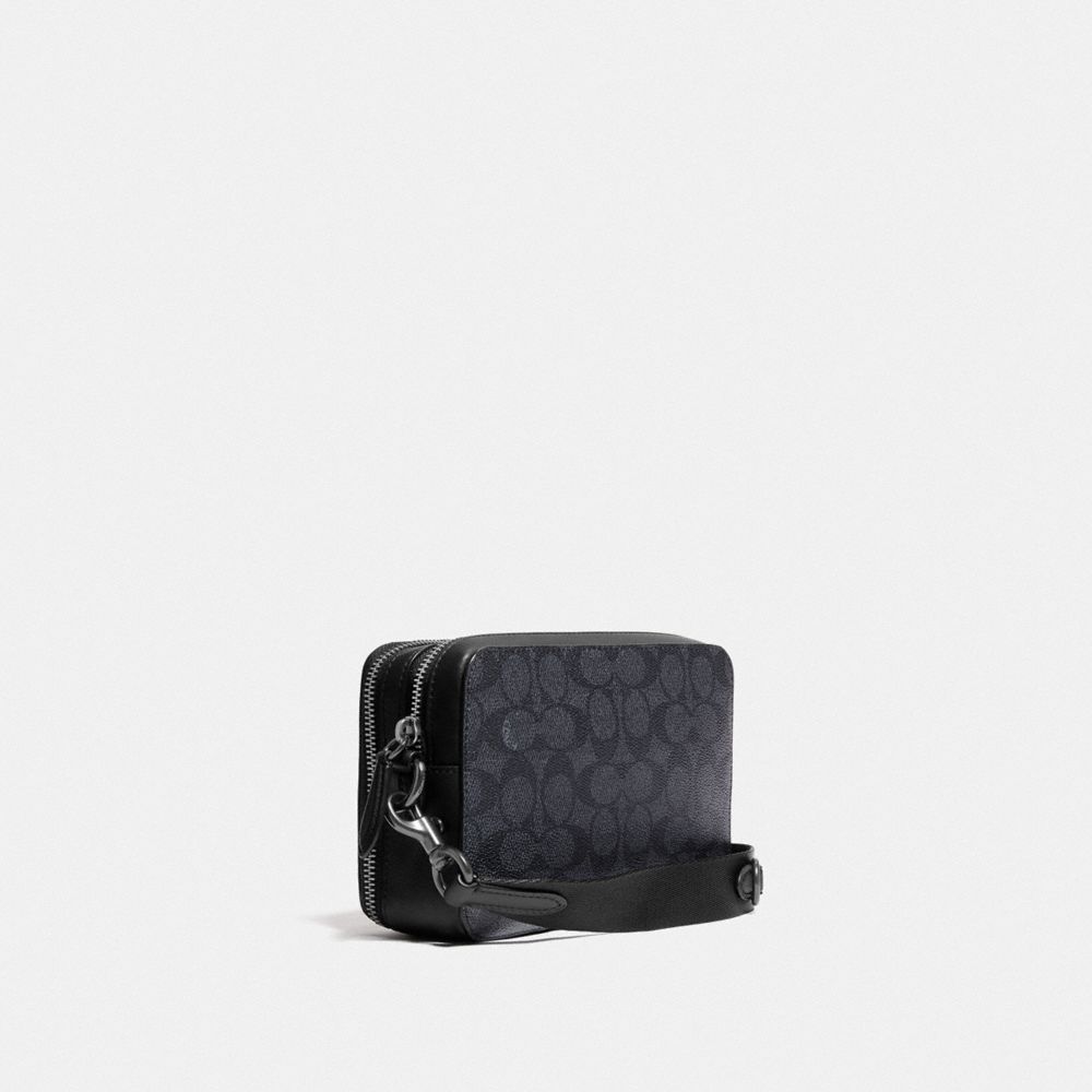 CHARTER 經典 SIGNATURE 塗層帆布斜背手袋