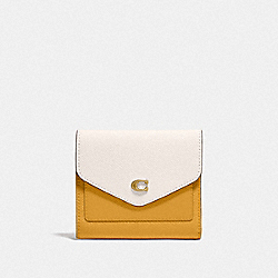 Wyn Small Wallet In Colorblock - C2619 - Brass/Chalk Multi