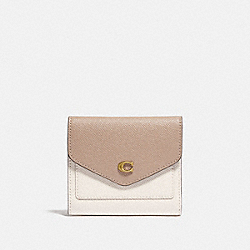 Wyn Small Wallet In Colorblock - C2619 - Brass/Chalk Taupe Multi
