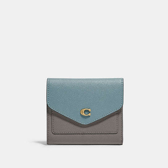C2619 - Wyn Small Wallet In Colorblock Brass/Chalk Taupe Multi