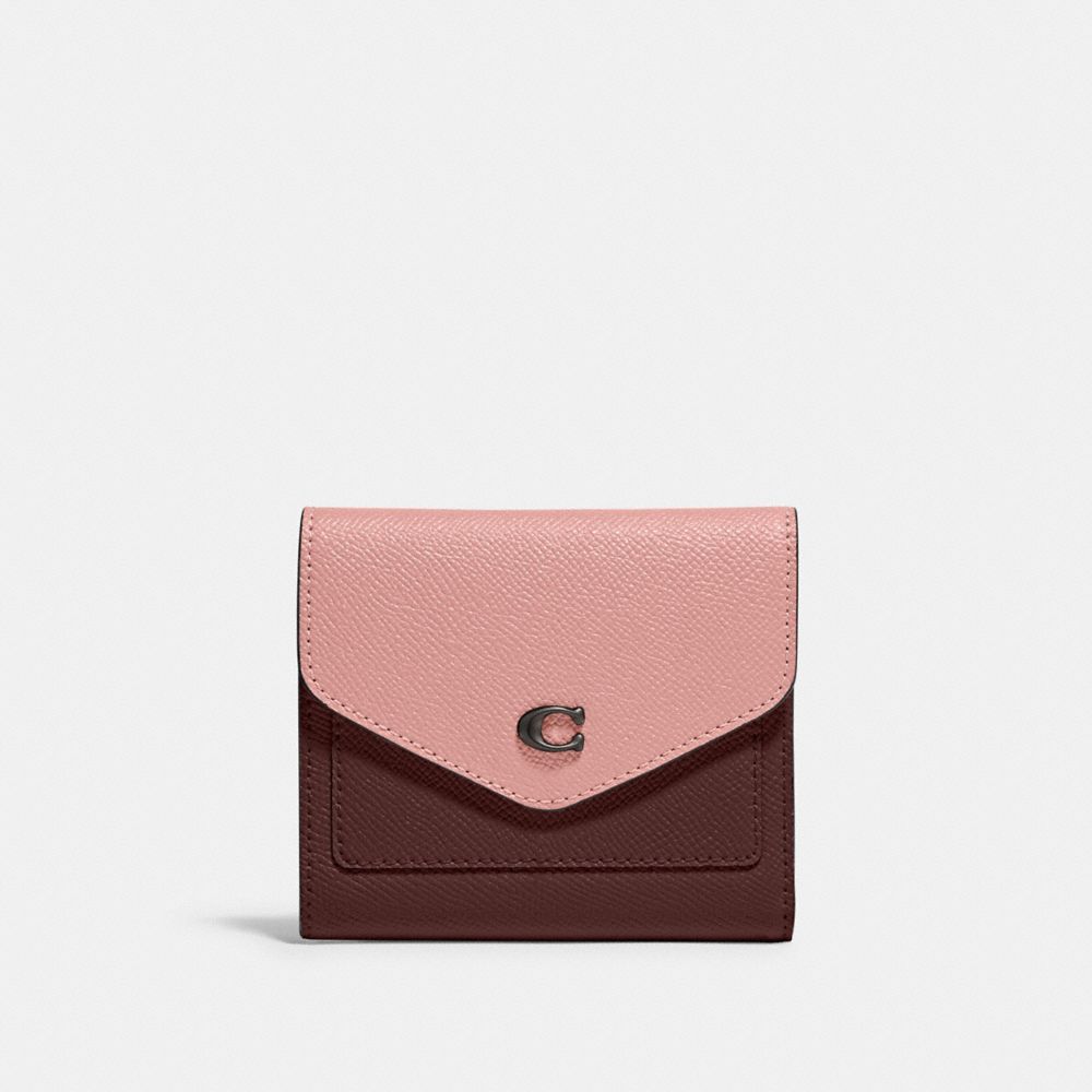 Wyn Small Wallet In Colorblock - C2619 - Pewter/Carnation Multi