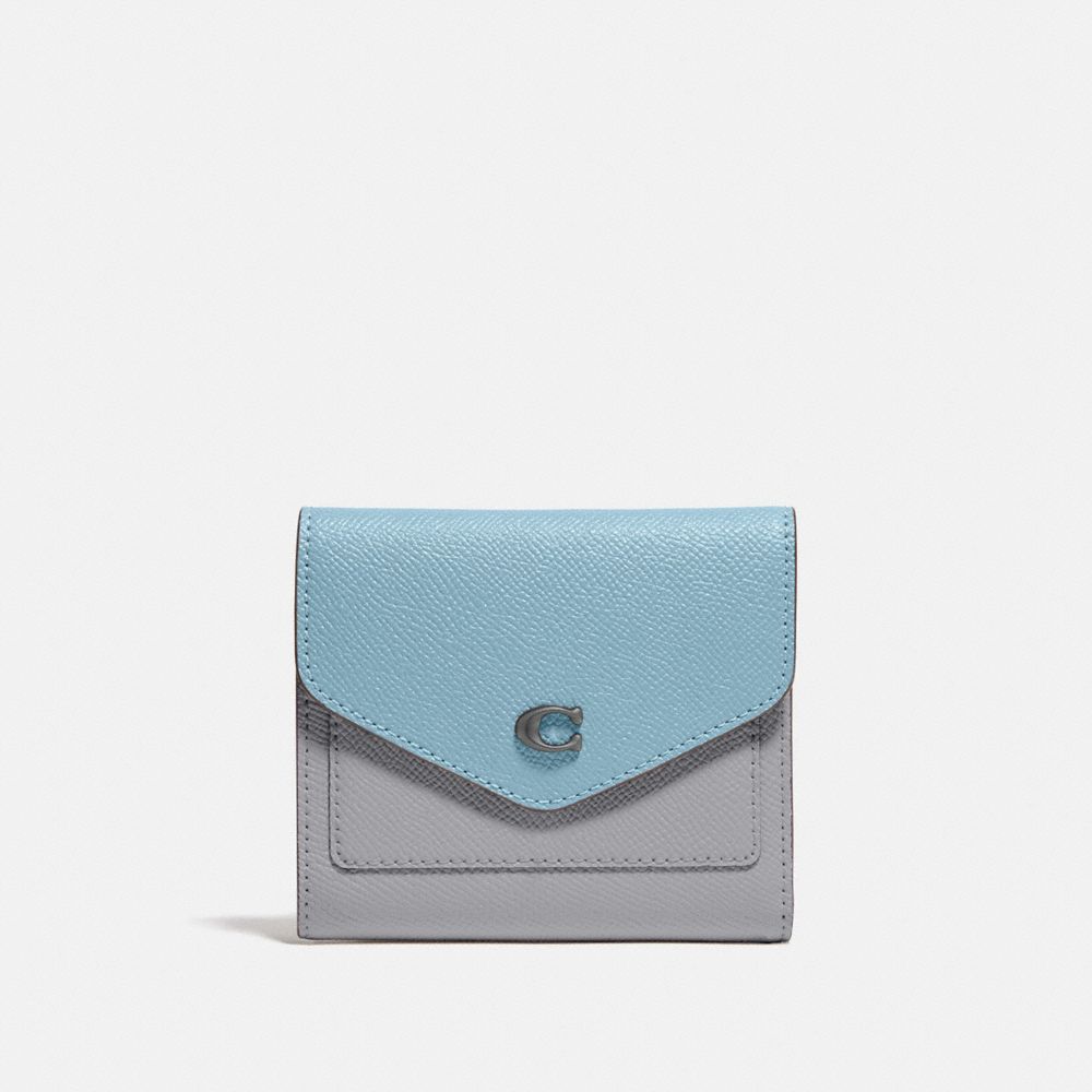 C2619 - Wyn Small Wallet In Colorblock Pewter/Granite Azure Multi