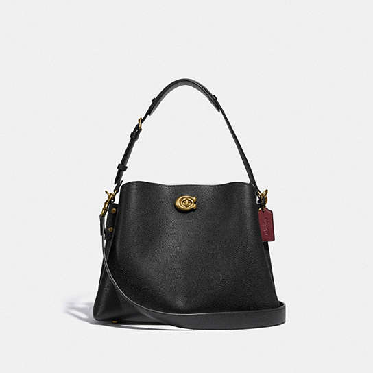 C2621 - Willow Shoulder Bag Brass/Black