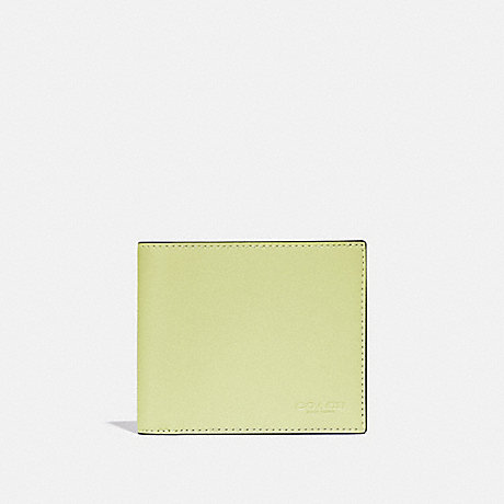 COACH 3 In 1 Wallet In Colorblock - PALE LIME/PEBBLE - C2648