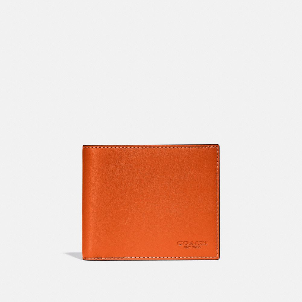 COACH C2648 3 In 1 Wallet In Colorblock Spice Orange/Dark Saddle