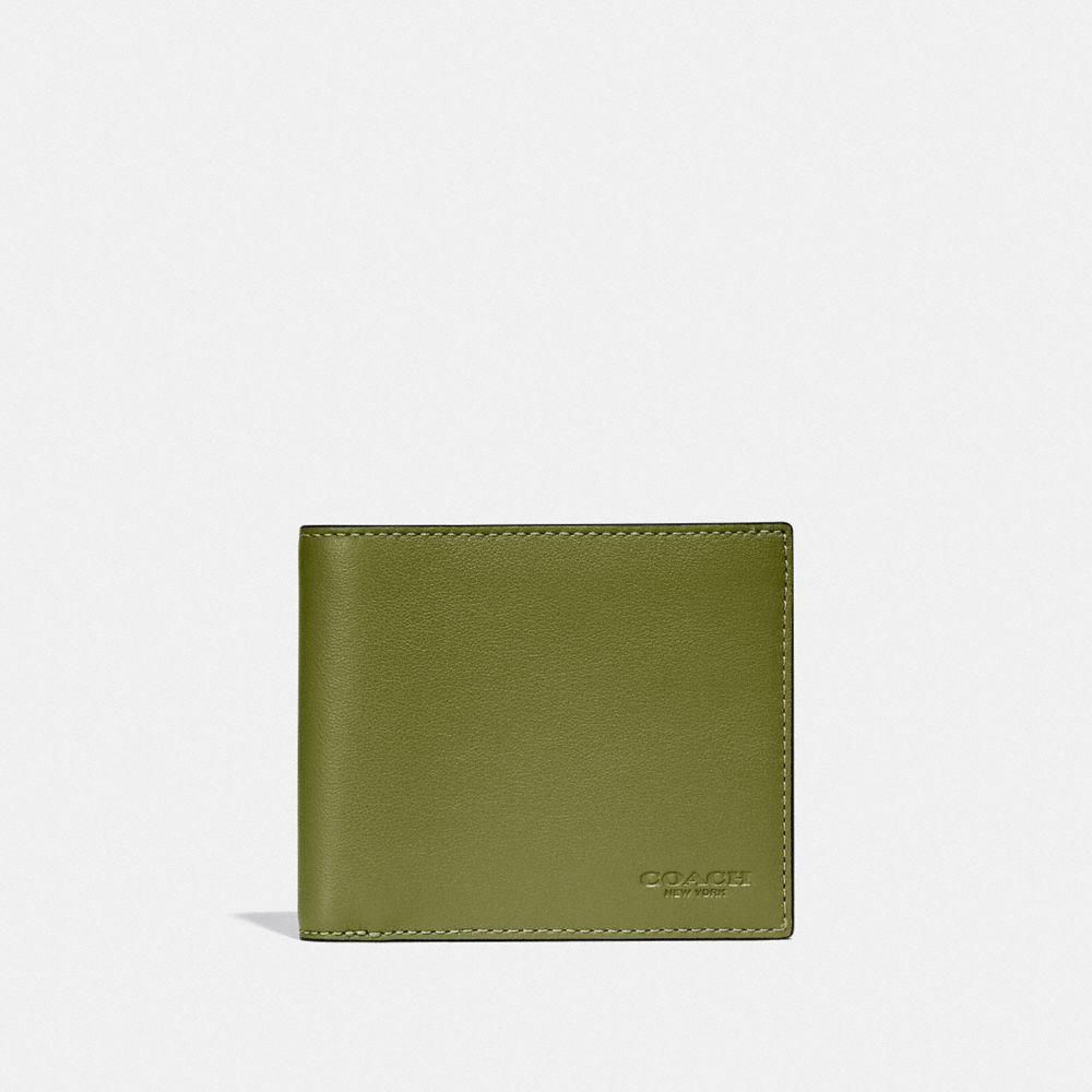 COACH C2648 3 In 1 Wallet In Colorblock OLIVE GREEN/AMAZON GREEN