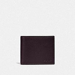 3 In 1 Wallet In Colorblock - C2648 - OXBLOOD/RED SAND