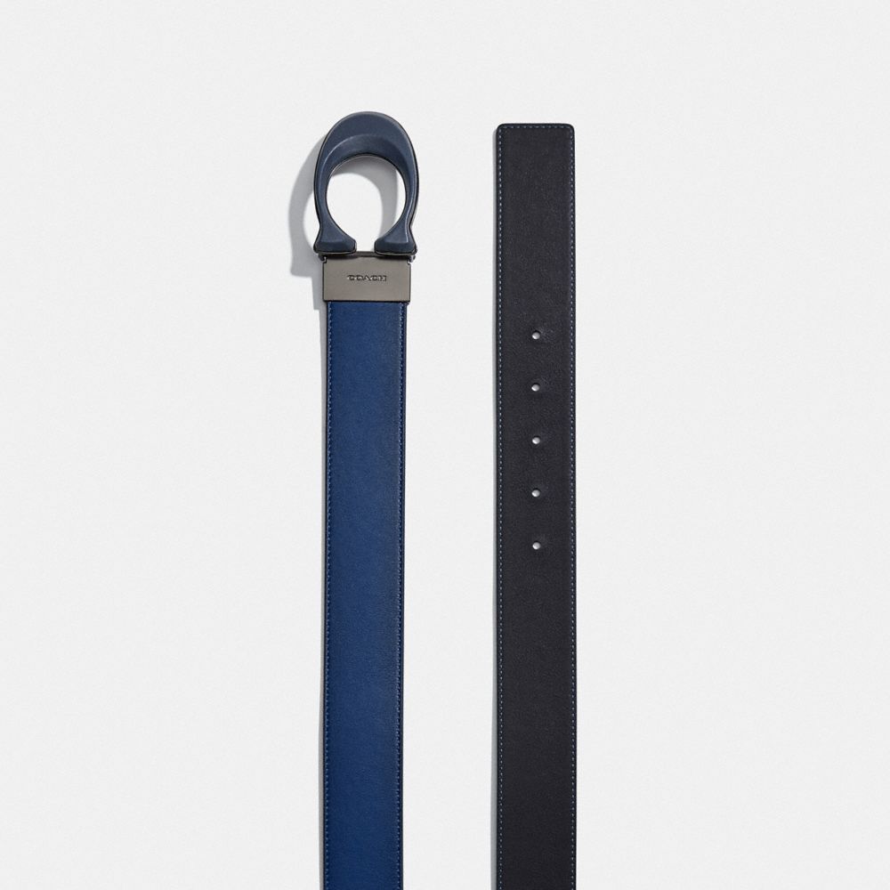 經典 SIGNATURE 扣環雙面皮帶