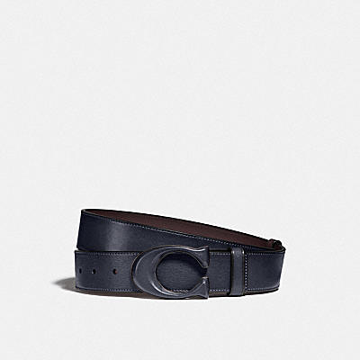 COACH®: Signature Buckle Cut To Size Dress Belt, 38 Mm | lupon.gov.ph
