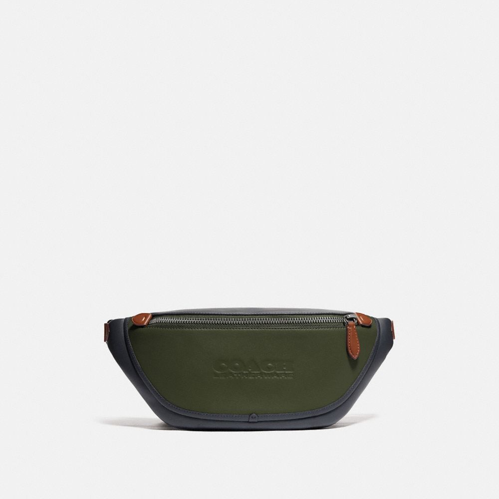 League Belt Bag In Colorblock - JI/DARK SHAMROCK MULTI - COACH C2663