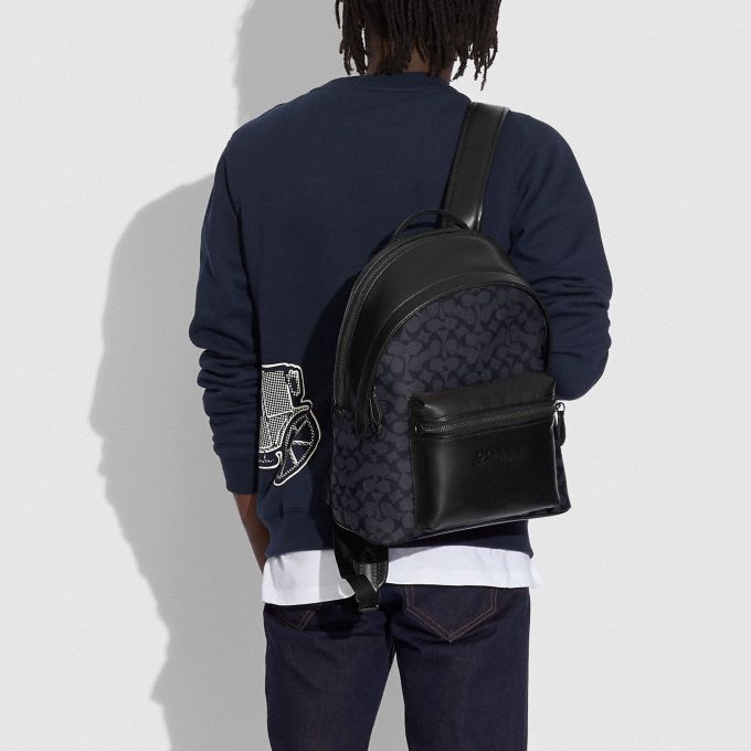 公式 Coach コーチ チャーター バックパック シグネチャー キャンバス リュック バックパック