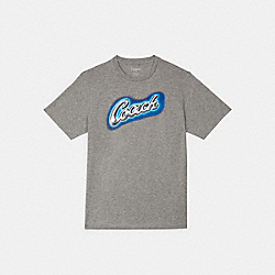 COACH C2691 Airbrush T-shirt LIGHT GREY MELANGE