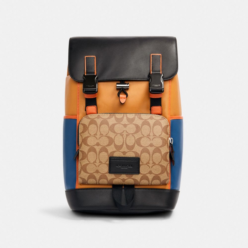 COACH® Outlet  Track Backpack In Signature Canvas