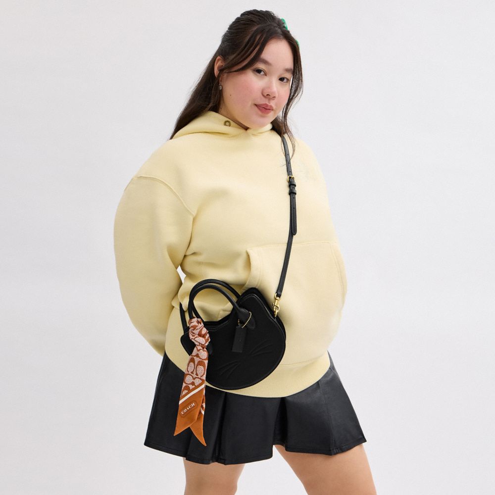 復古經典 SIGNATURE 印花真絲窄版圍巾