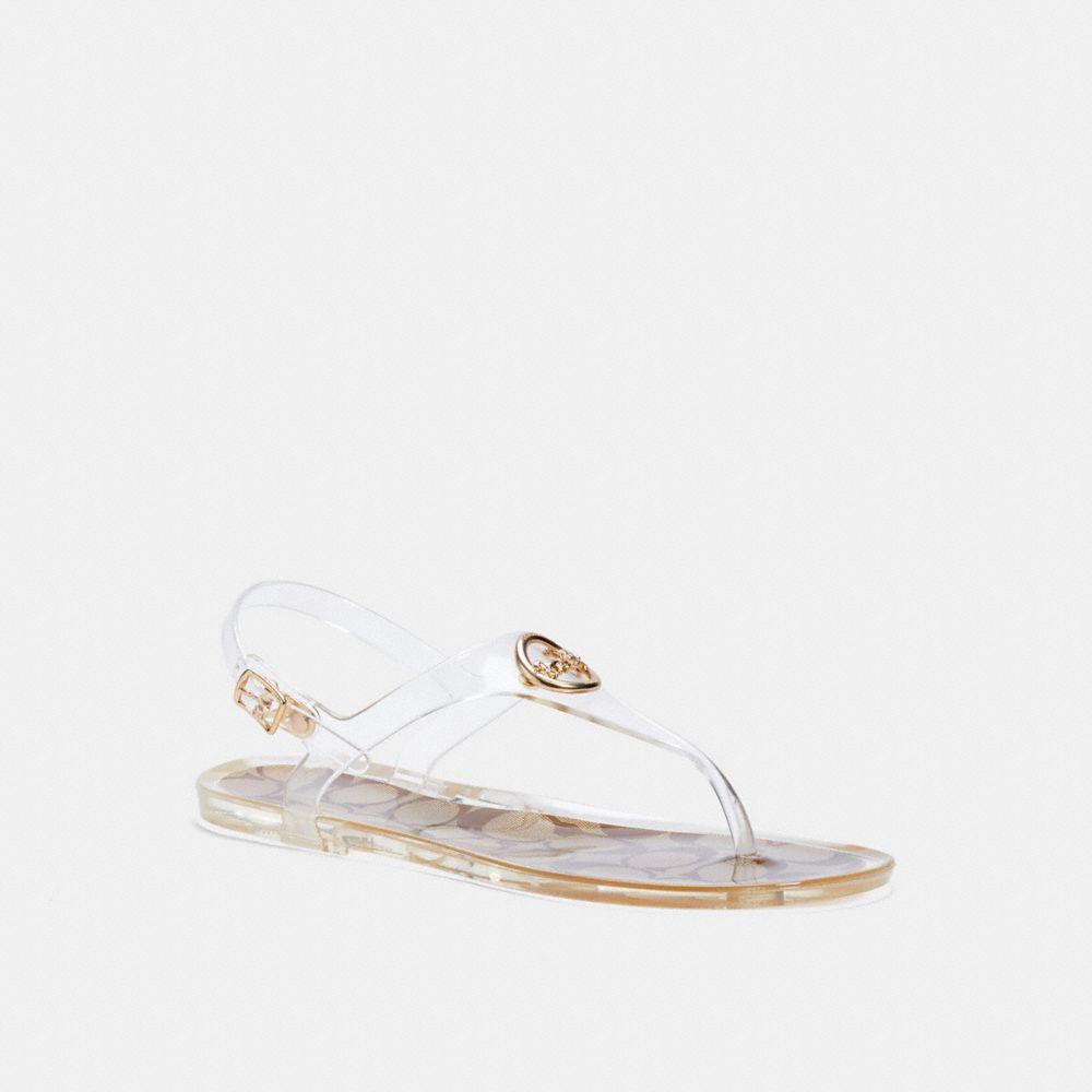 COACH C2802 NICOLLE SANDAL CLEAR