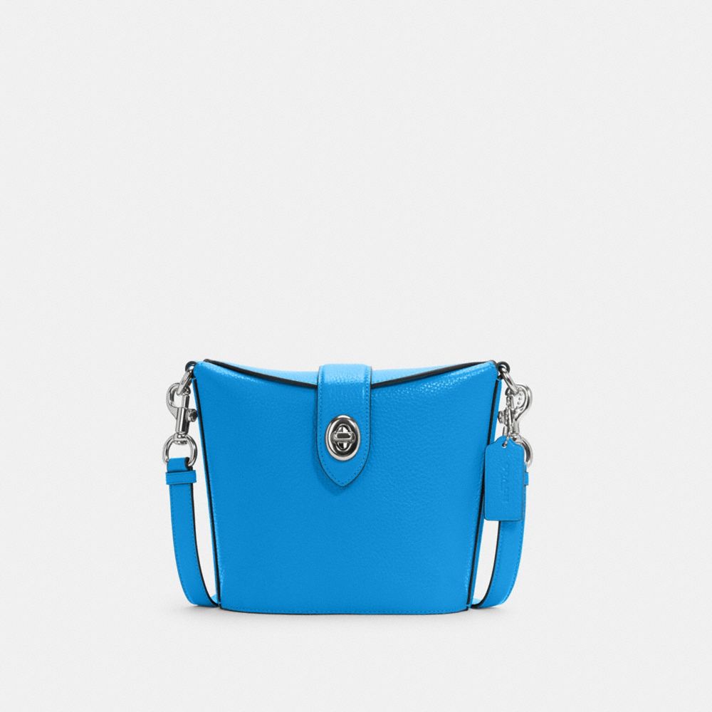 COACH C2814 - ADDIE CROSSBODY SV/VIVID BLUE