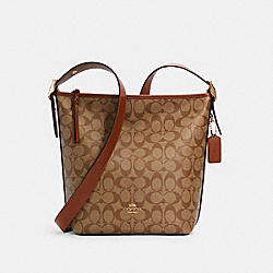 COACH C2819 - VAL DUFFLE IN SIGNATURE CANVAS IM/KHAKI REDWOOD