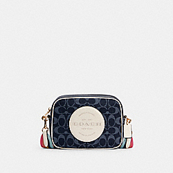 DEMPSEY CAMERA BAG IN SIGNATURE JACQUARD WITH PATCH - IM/DENIM MULTI - COACH C2822