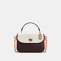 COACH MARLIE TOP HANDLE SATCHEL IN COLORBLOCK - IM/CHALK MULTI - C2836