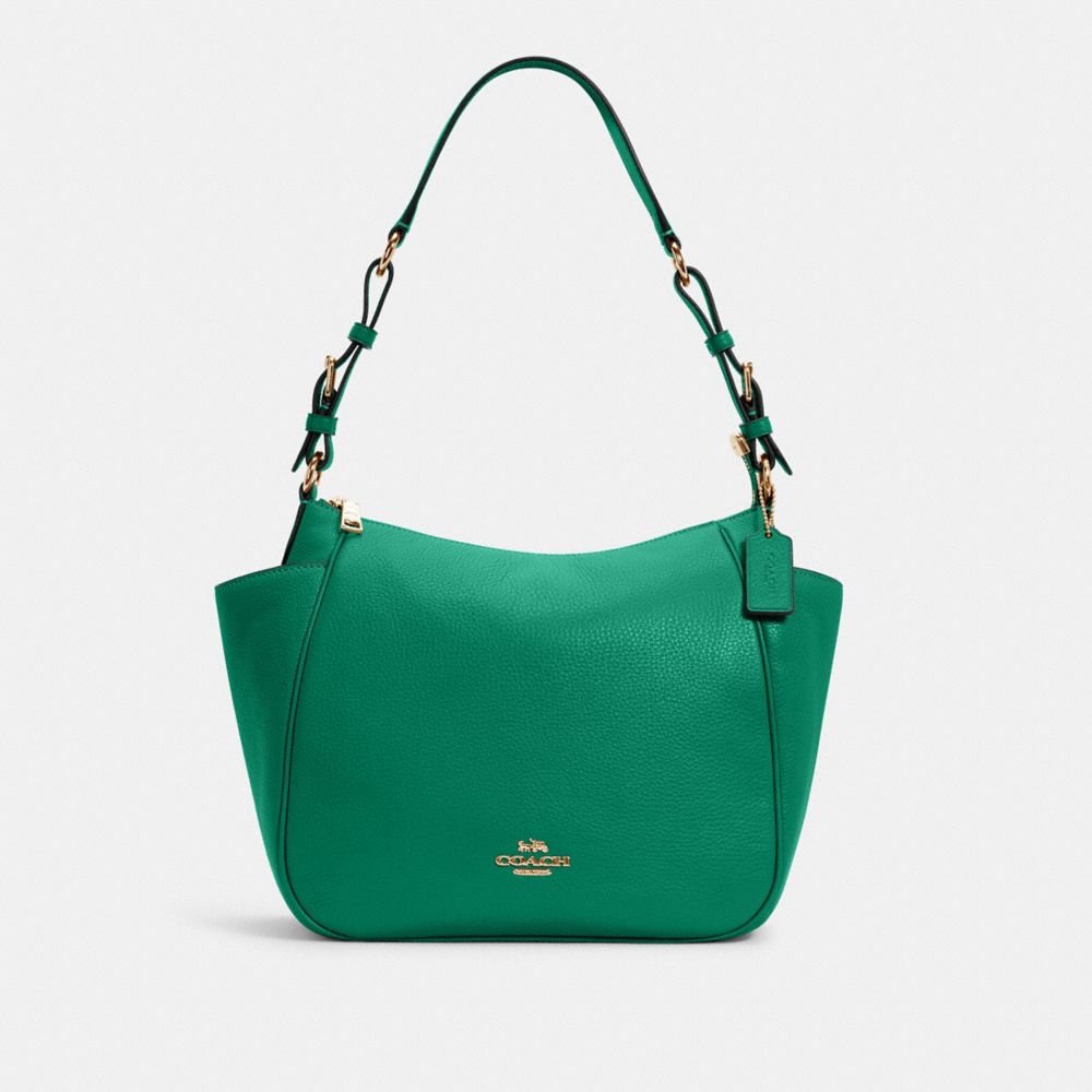 COACH RORI SHOULDER BAG - IM/BRIGHT JADE - C2853