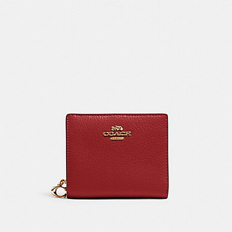 COACH Snap Wallet - GOLD/1941 RED - C2862