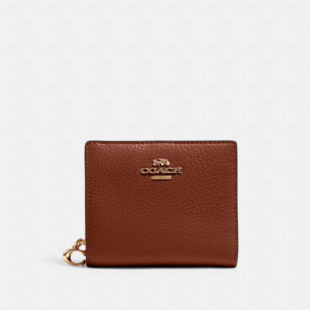 COACH C2862 SNAP WALLET IM/REDWOOD