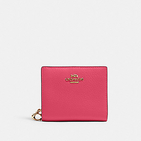 COACH Snap Wallet - GOLD/BOLD PINK - C2862