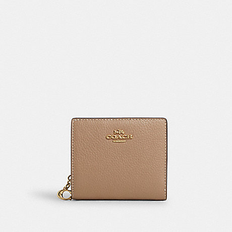 COACH C2862 Snap Wallet Gold/Taupe