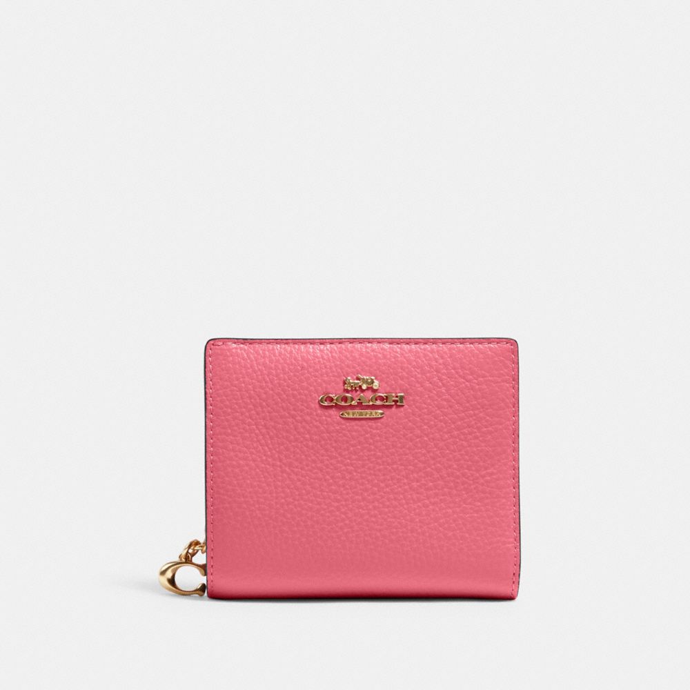 COACH C2862 - SNAP WALLET - GOLD/WATERMELON | COACH WOMEN