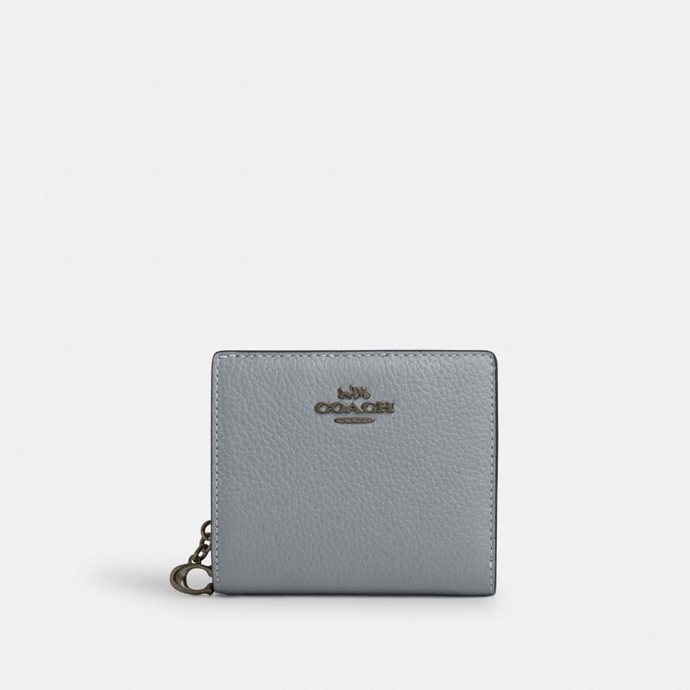 COACH C2862 Snap Wallet QB/GREY BLUE