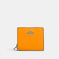 Snap Wallet - C2862 - Silver/Papaya