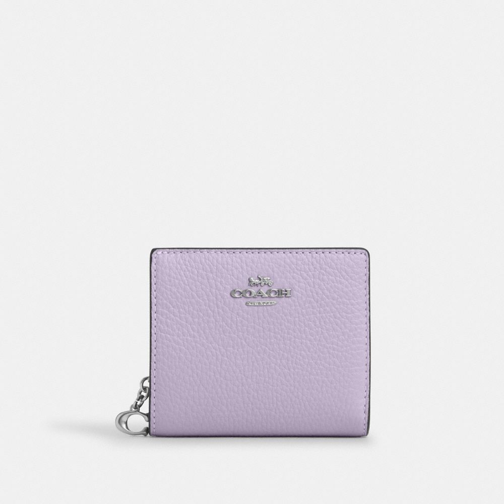 Snap Wallet - C2862 - Silver/Lilac