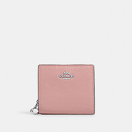 COACH C2862 Snap Wallet Silver/Light-Pink