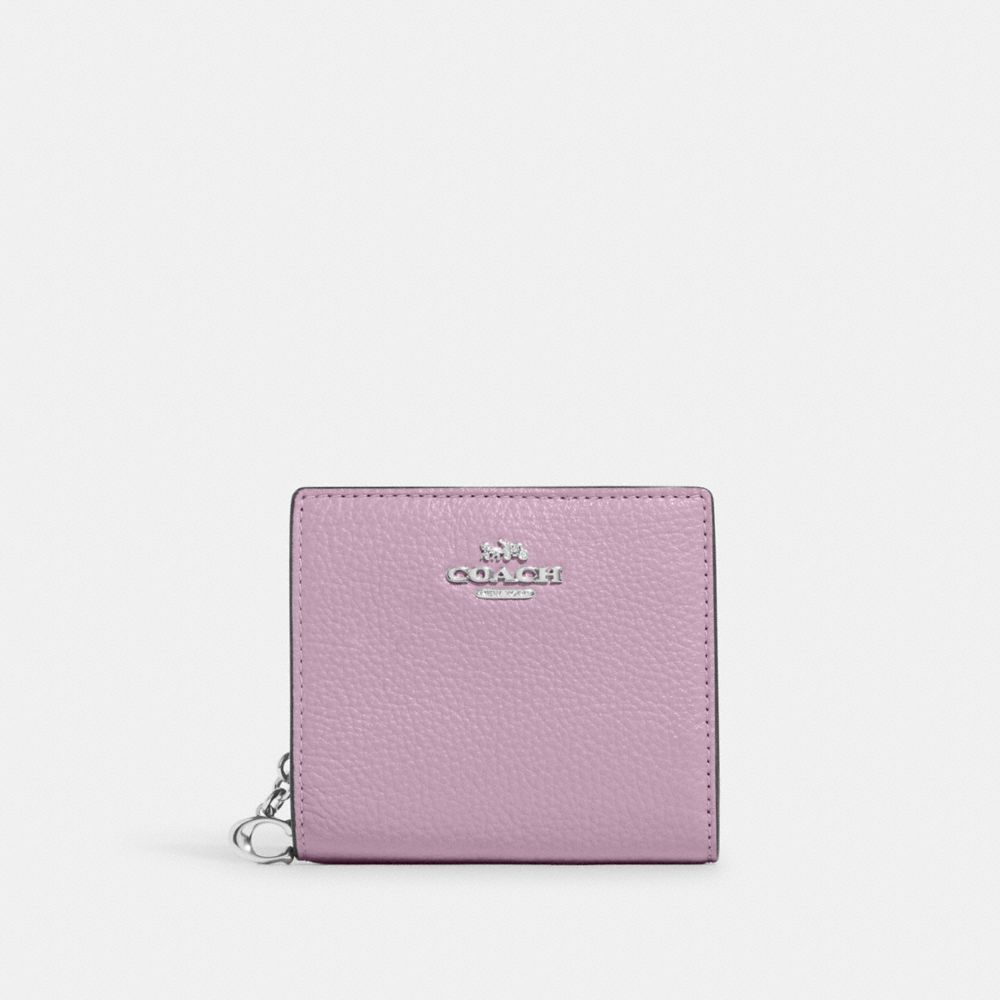 COACH C2862 Snap Wallet SILVER/ICE PURPLE