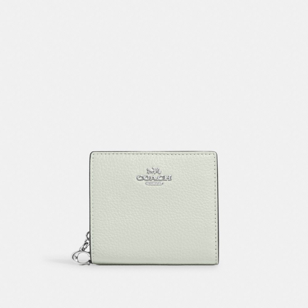 COACH C2862 Snap Wallet Silver/Light Sage