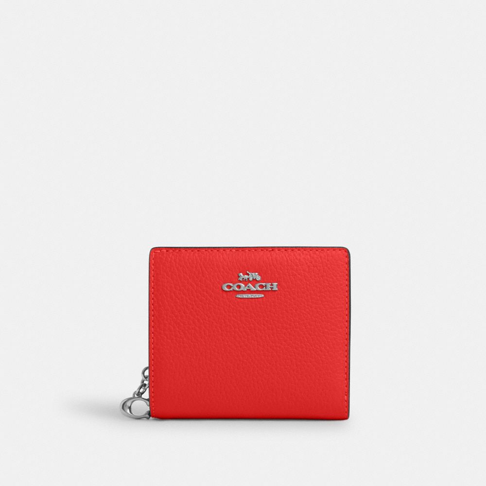 Snap Wallet - C2862 - Silver/Miami Red