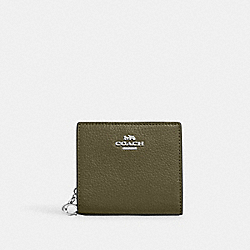COACH C2862 Snap Wallet SILVER/OLIVE DRAB