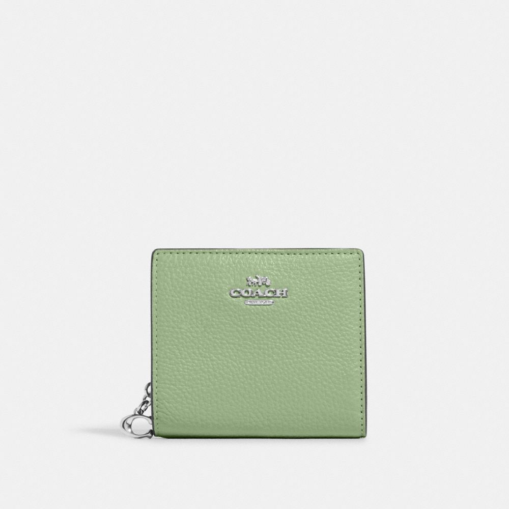 COACH C2862 - SNAP WALLET - SILVER/PALE PISTACHIO | COACH ACCESSORIES