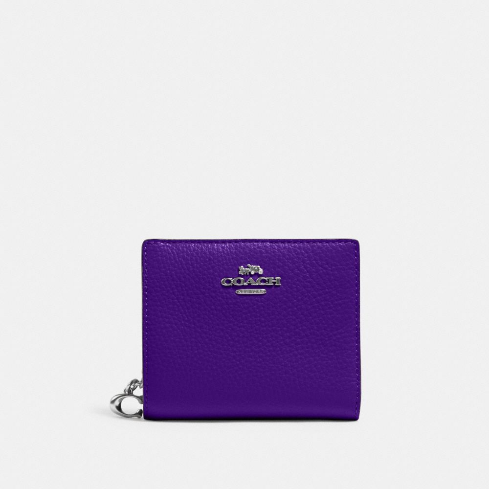 COACH C2862 Snap Wallet SV/SPORT PURPLE