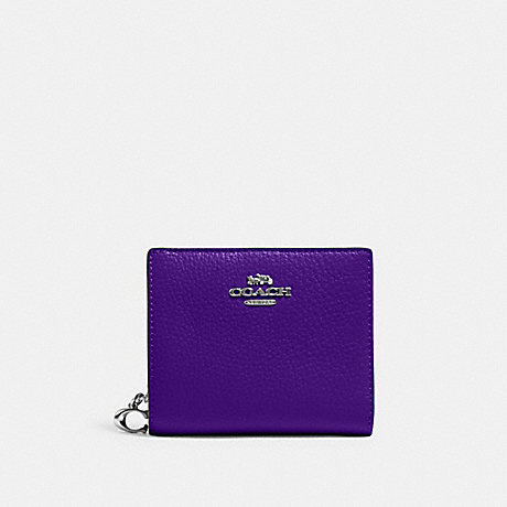 COACH C2862 Snap Wallet SV/Sport-Purple