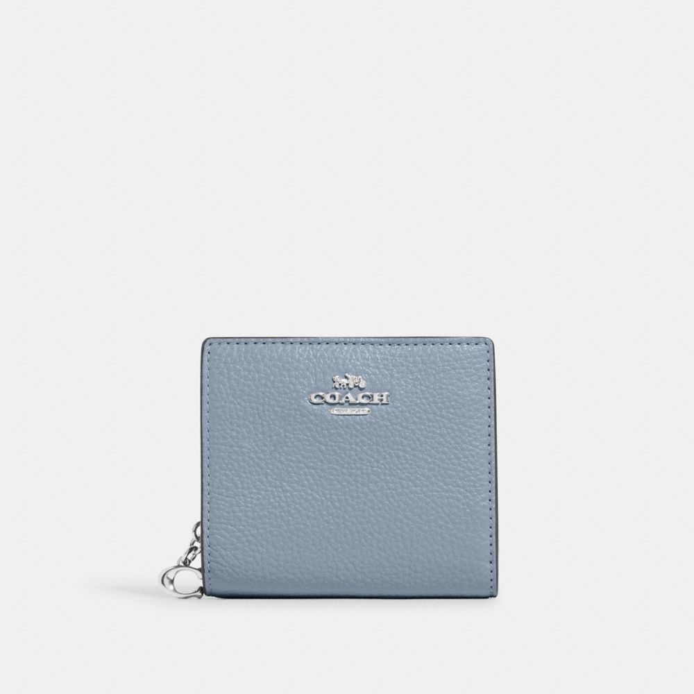 COACH C2862 Snap Wallet SV/GREY MIST