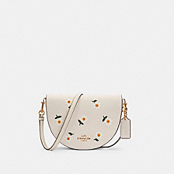 ELLEN CROSSBODY WITH DAISY EMBROIDERY - C2863 - IM/CHALK MULTI