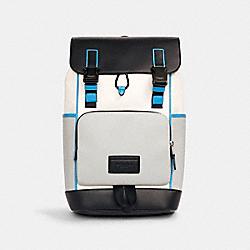 TRACK BACKPACK IN COLORBLOCK - QB/CHALK DOVE GREY MULTI - COACH C2864