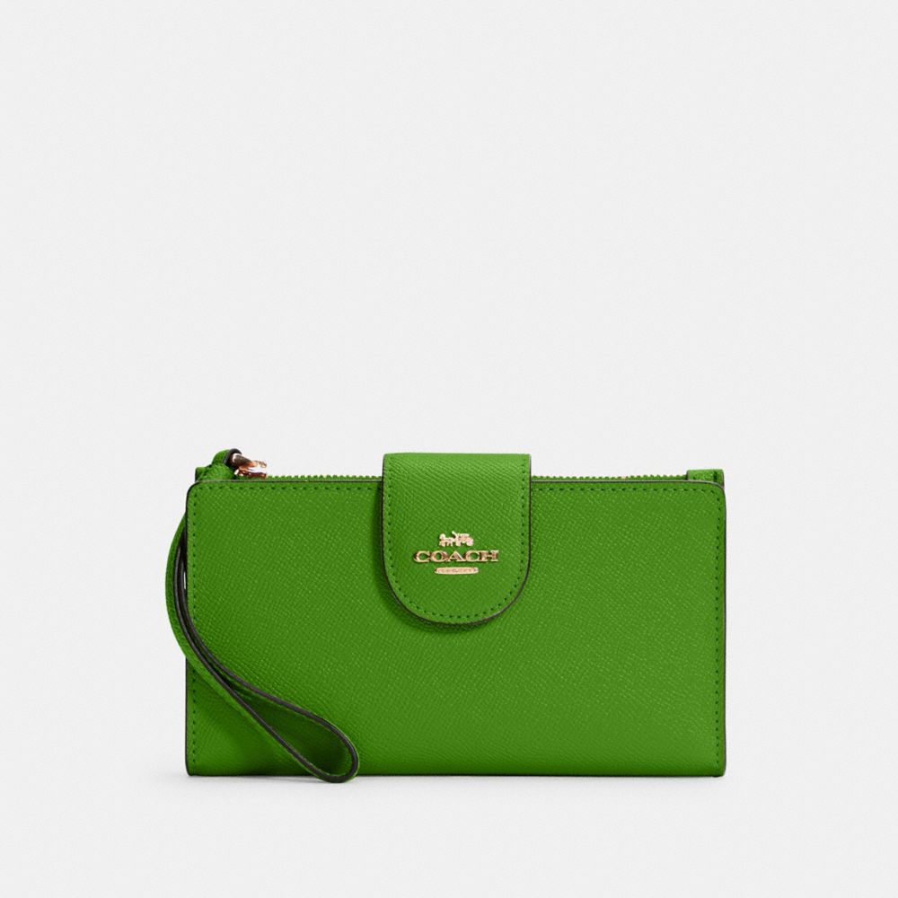 COACH Tech Wallet - IM/NEON GREEN - C2869